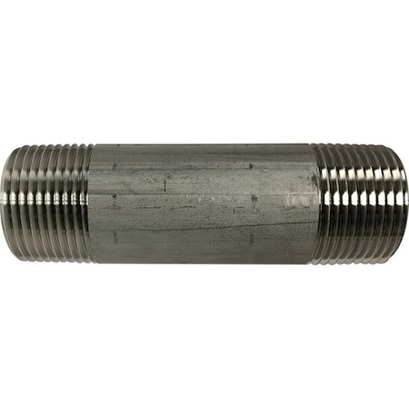 Pipe Nipple, Corrosion Resistant, 1 Nominal, 10 Length, MNPT, SCH 40STD, 150 Psi WOG At 150 Deg F